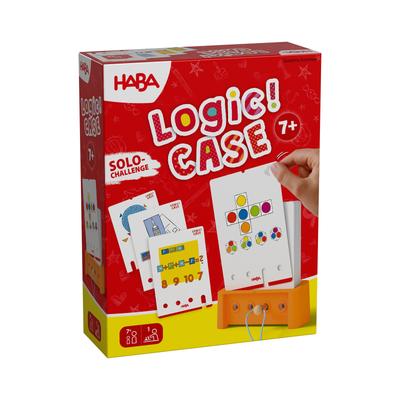 Spiel HABA "LogicCASE Starter Set 7+, Solo Challenge", rot (bunt), Spiele, Kinder
