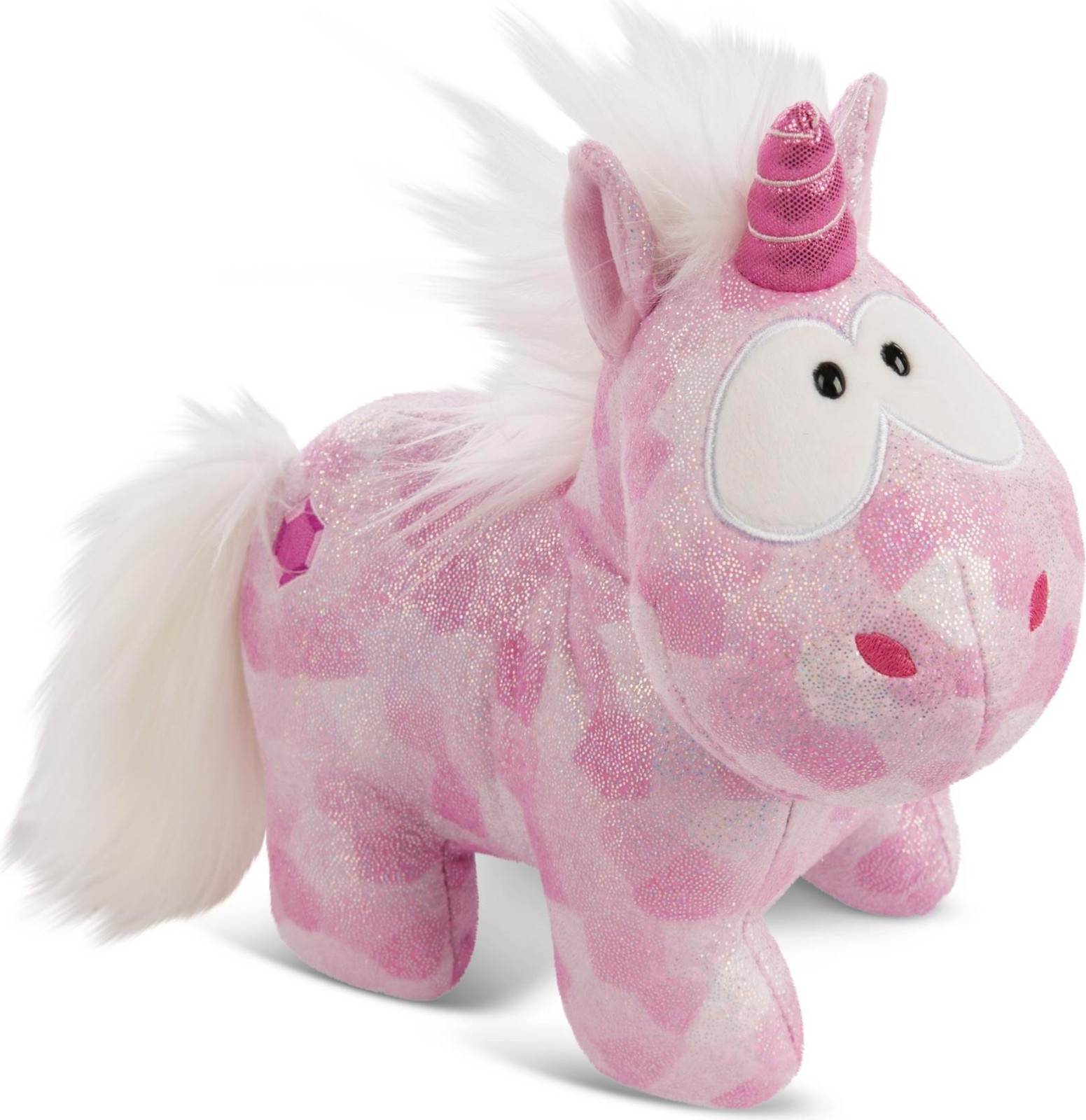 Nici Einhorn Pluche Knuffel Roze Diamant Hoogte: 32 cm