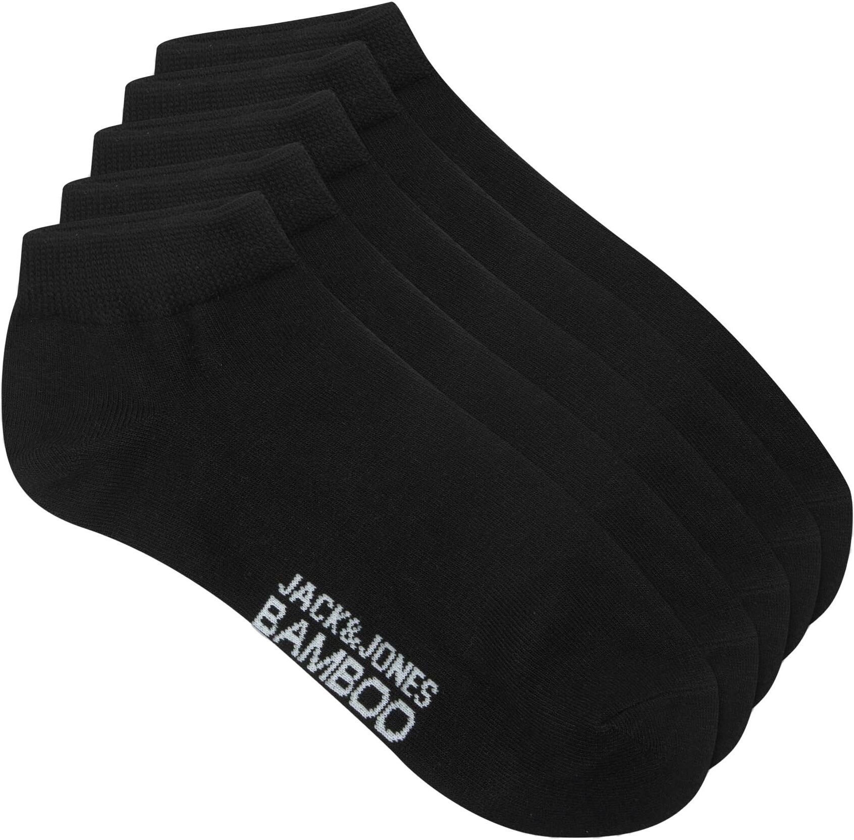 Basicsocken JACK & JONES "JACBASIC BAMBOO SHORT SOCK 5 PACK", Herren, schwarz, Baumwollmischung, unifarben, Socken Basicsocken schwarz Einheitsgröße