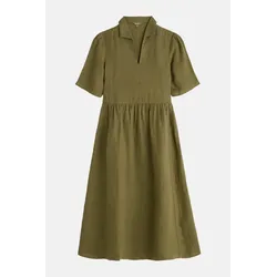 Seasalt Kleid Fen Violet Damen Oliv Grün Leinen Fischer