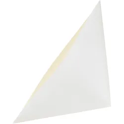 100 Dreiecktaschen, selbstklebend, Papier weiß | 100 x 100 mm