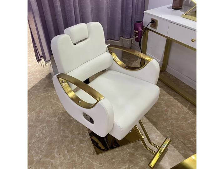 Chaises de barbier modernes de luxe, design haut de gamme, chaises de salon minimalistes nordiques, gain de place, mobilier de salon italien Friseurstuhl