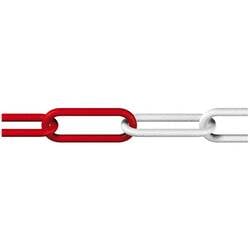 dörner + helmer 138101 Absperrkette Rot, Weiß Kunststoff 50 m