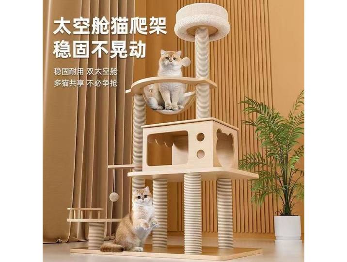 Cadre d'escalade pour chat nid pour chat cadre pour chat intégré quatre saisons jouet universel pour chat en bois massif arbre d'escalade pour chat à gratter