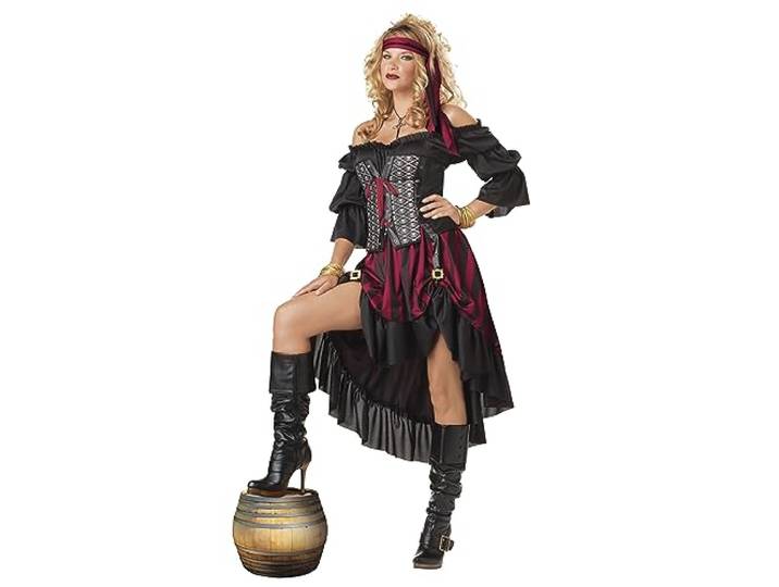 California Costumes 01187 Piraat Wench Volwassen Kostuum, Multi, Large