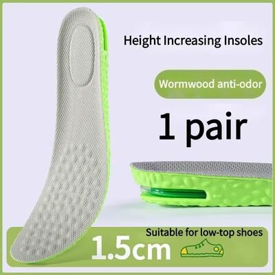 Inspired Finds Breathable Air Cushion Height Increase Insoles For Sports & Everyday Comfort height Increase 0.59in us 4.55.5 (w 67)
