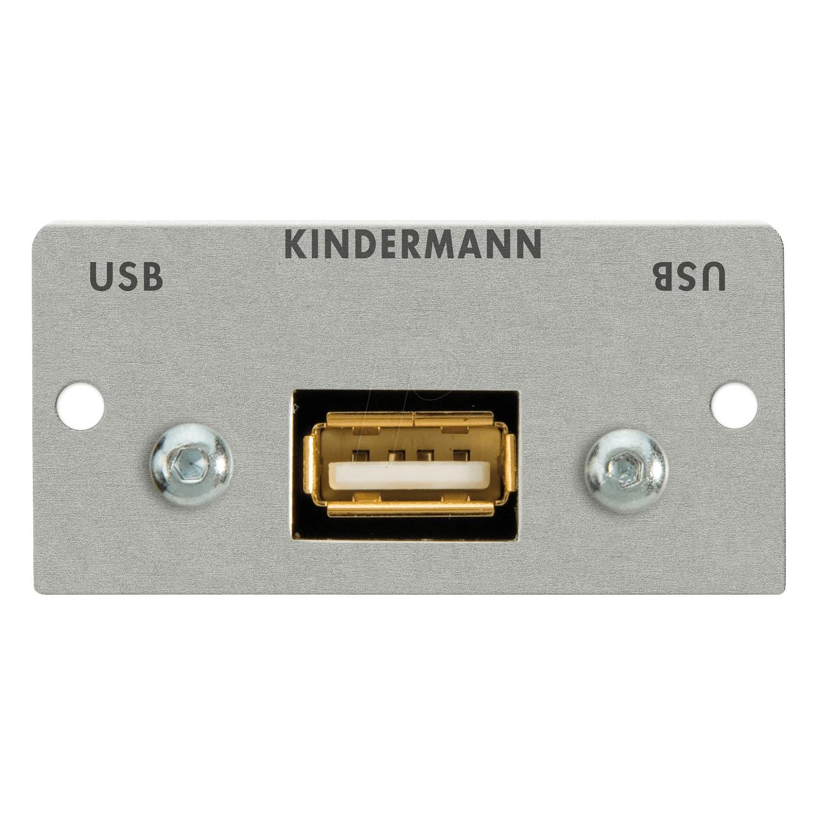 Kindermann Modulares Faceplate-Snap-In (USB 2.0) (7441000522)