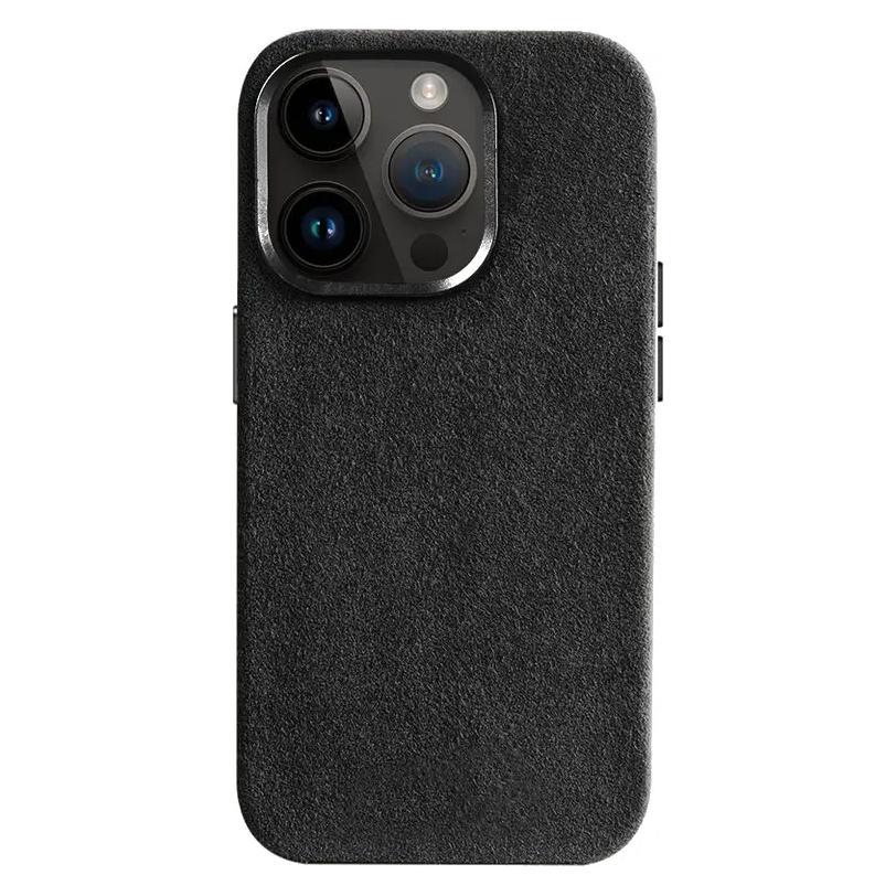 cyoo Alcantara Hlle iPhone 15 Plus Schwarz (Apple iPhone 15 Plus) (CY123273)