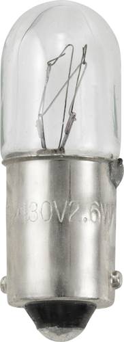 TRU COMPONENTS TC-12842728 Miniatur Glühlampe 130V 2.6W BA9s Warmweiß