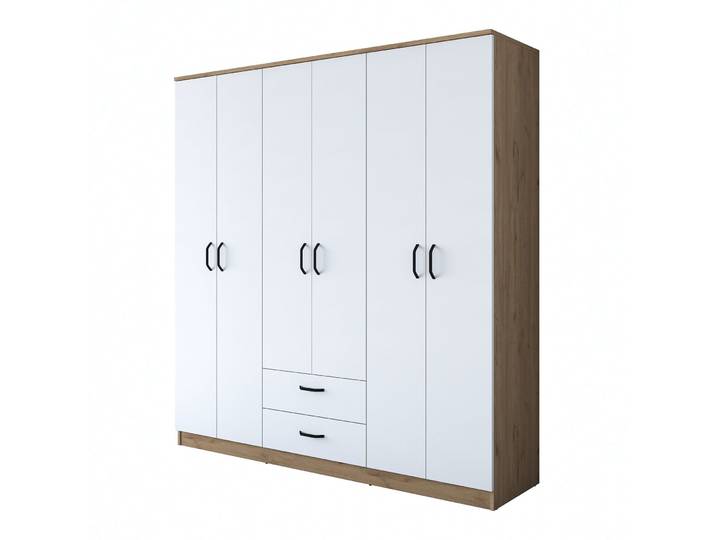 Kleiderschrank Walnuss 190.8cm - Material: Melamin - 237