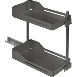 Ebnat, Möbelausstattung, PEKA Unterschrankauszug Snello Libell KB 300 mm, 20 kg, anthrazit (1 Stk.)