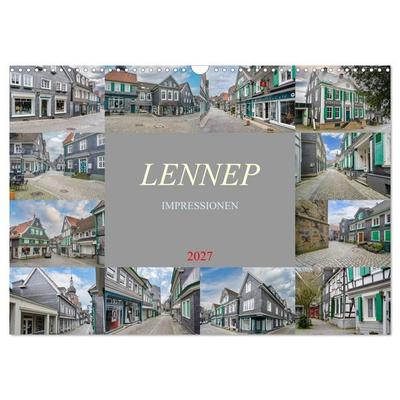 Lennep Impressionen (Wandkalender 2027 DIN A3 quer), CALVENDO Monatskalender