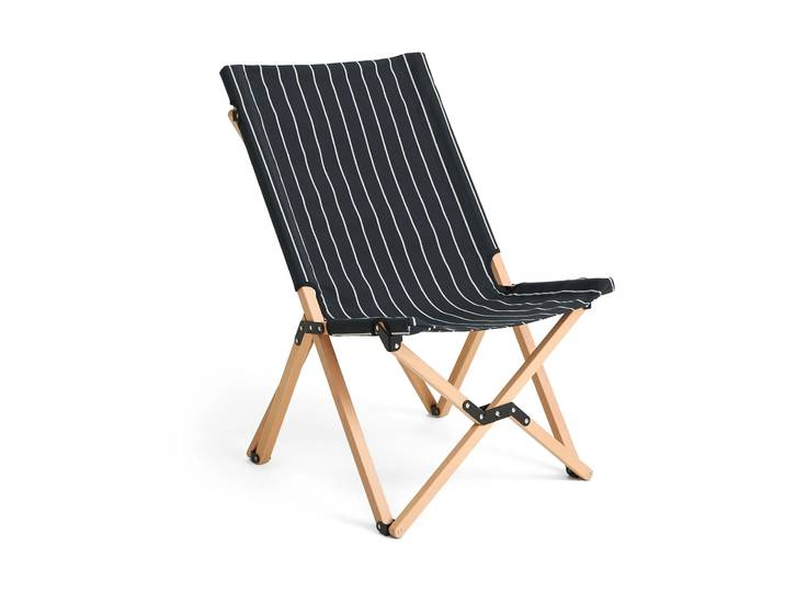HAY Outdoor Market Klappstuhl Black-beige