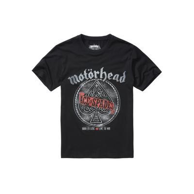 T-Shirt BRANDIT "Brandit Herren Motörhead Ace of Spade T-Shirt", Herren, Gr. XXL, schwarz, 100% Baumwolle, bedruckt, slim fit, Rundhals, Shirts T-Shirt