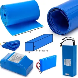 Blau Schrumpfschlauch 140mm 10M