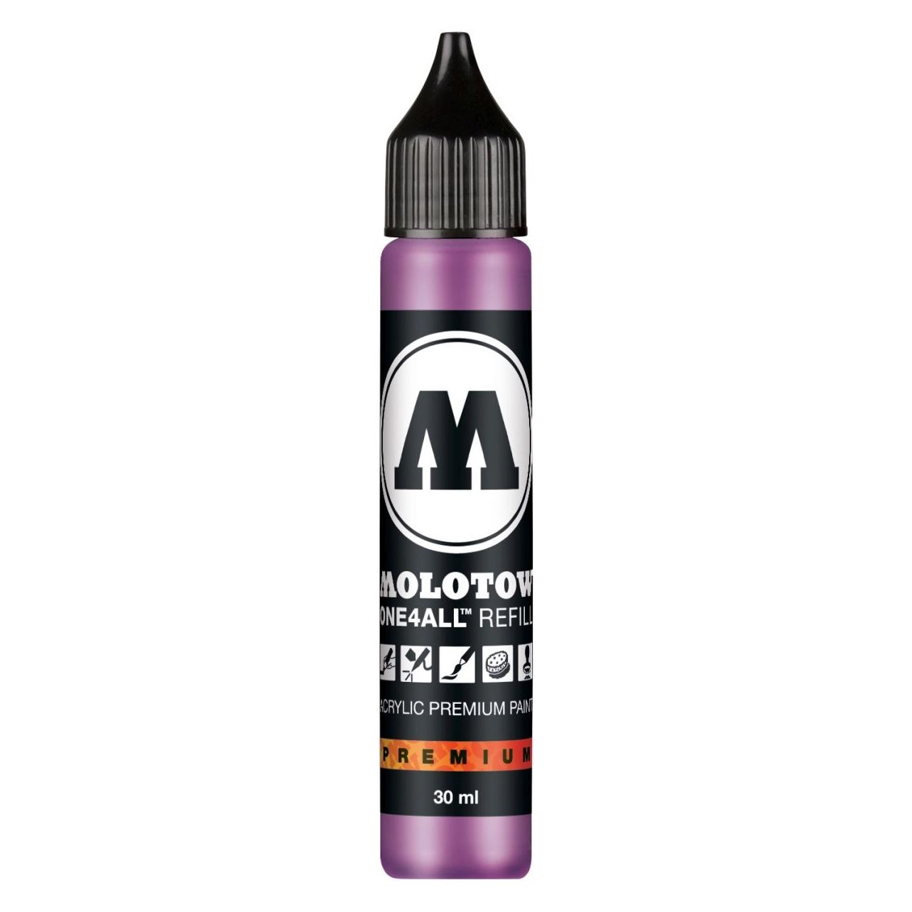 Molotow Nachfülltinte One4All für Permanentmarker 30ml flieder pastell (Lila, 1 Stk.) (MO693201)