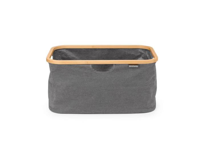 Brabantia Wäschekorb, Dunkelgrau, 40 l, rechteckig, 54x26.5x36 cm, Tragegriffe, zusammenfaltbar, Haushalt & Reinigung, Wäschepflege, Wäschekörbe & Wäschetonnen