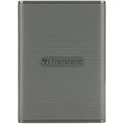 Transcend ESD360C 1TB, USB 20Gbps Type C, Externí SSD disk (3D NAND flash), kompaktní rozměry, šedý (1 TB), Externe SSD, Grau
