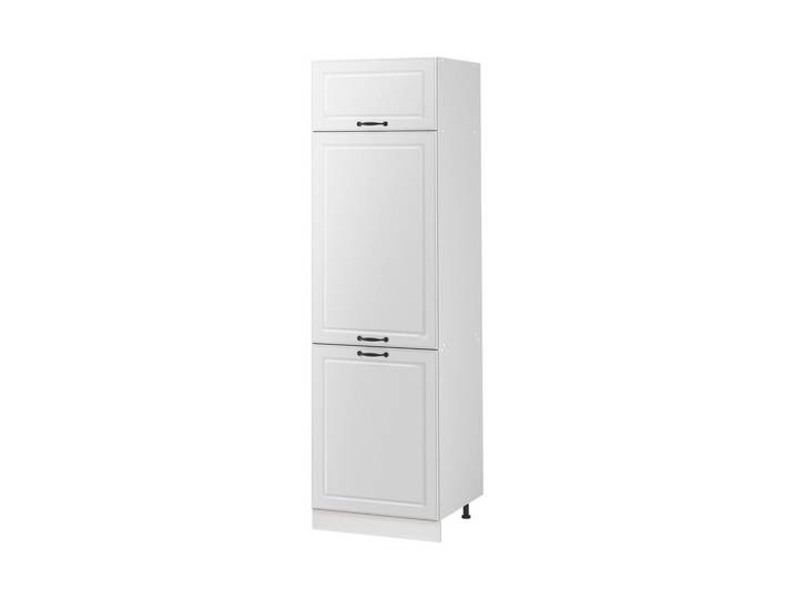 Vicco Vorratsschrank R-Line, Weiß Landhaus/Weiß, 60 cm, Weiß, Weiß, Holzwerkstoff, 3 Fächer, Rechteckig, 60x206.8x57.2 cm, Küchen, Küchenmöbel, Küchenschränke, Küchenunterschrank