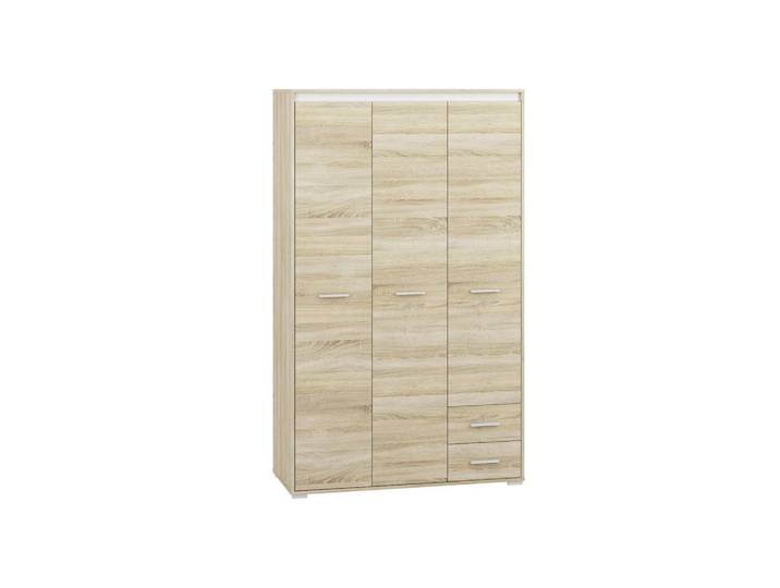 Feldmann-Wohnen Kleiderschrank Avo Sonoma Eiche, Absetzung austauschbar 120 / 50 / 200cm, Braun, 4 Fächer, Rechteckig, 120x200x50 cm, Schlafzimmer, Kleiderschränke, Drehtürenschränke