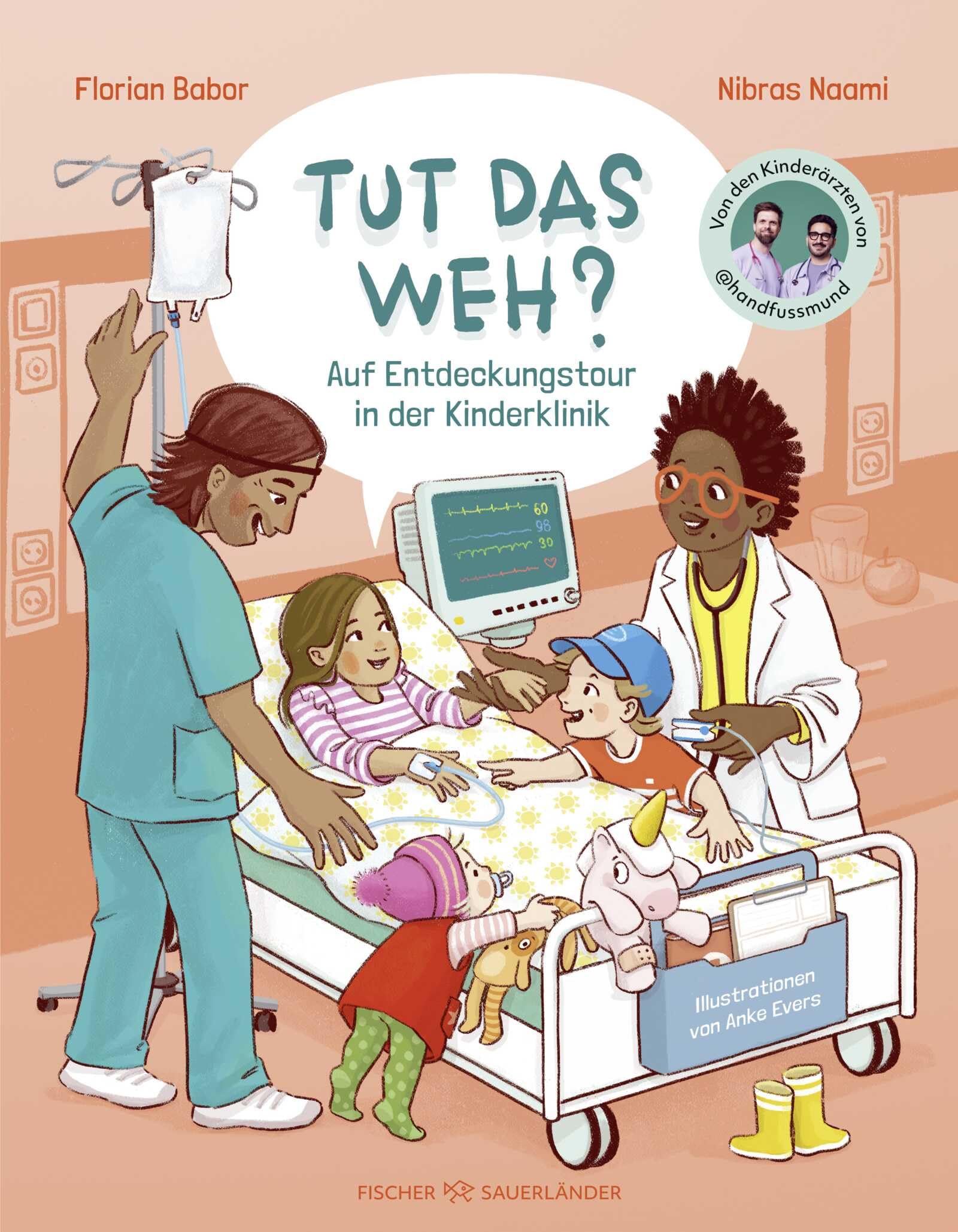 Florian Babor - Tut das weh?: Auf Entdeckungstour in der Kinderklinik Kinderbuch über das Krankenhaus ab 3 Jahren vom Ärzteduo des erfolgreichen Podcasts “Hand, Fuß, Mund” - Preis vom 30.09.2026 09:01:18 h