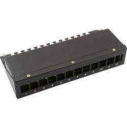 VALUE Keystone-Modulträger, 12-Port, schwarz 26.99.0332