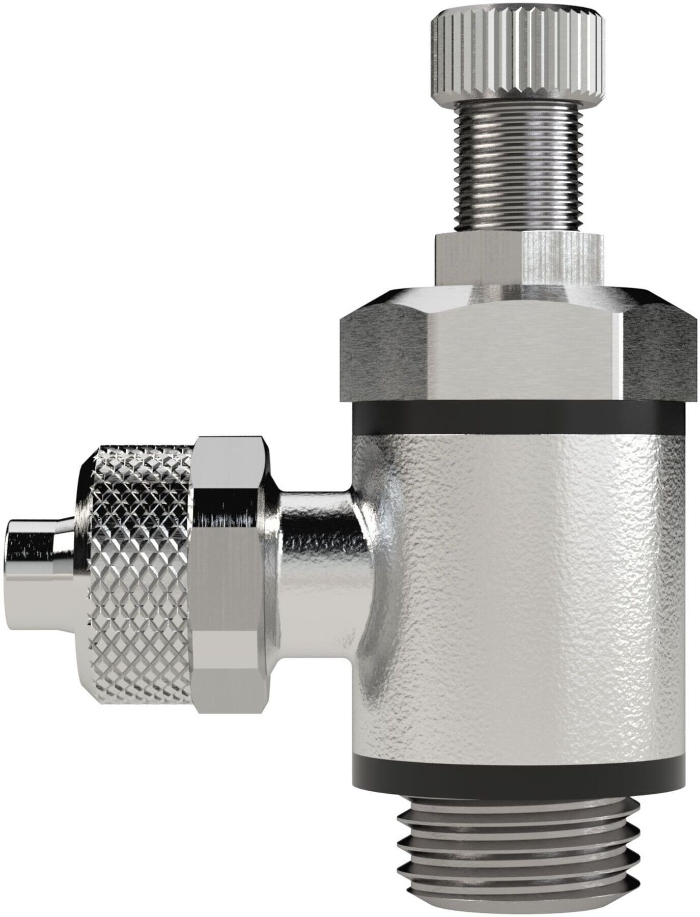 Riegler Drosselventil, Drosselung beids.,Schnellverschr. M5, Schl.6/4 (337.005-6)
