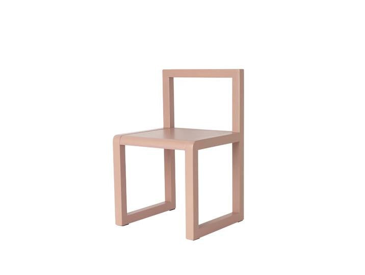 Ferm Living Chaise haute Little Architect rose, placage de hêtre