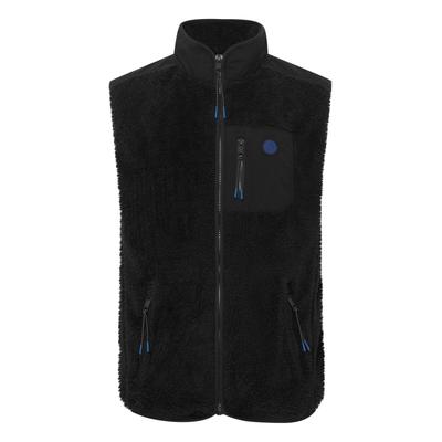 Kurzweste FQ1924 "Kurzweste FQFelo", Herren, Gr. L, schwarz (schwarz beauty), Obermaterial: 100% Polyester PES., Westen