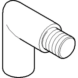 Dornbracht Halter. f. Hebel, 90G Bogen 091820018-06 platin matt