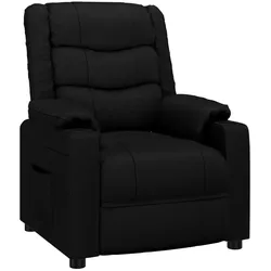 vidaXL Relaxsessel Schwarz Kunstleder