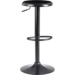 Wohnling Barhocker WL6.193, drehbar, 58-79cm Sitzhöhe, Metall, schwarz