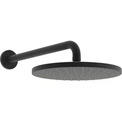 Hansa Viva Kopfbrause inklusive Duscharm Schwarz Matt 4426020033