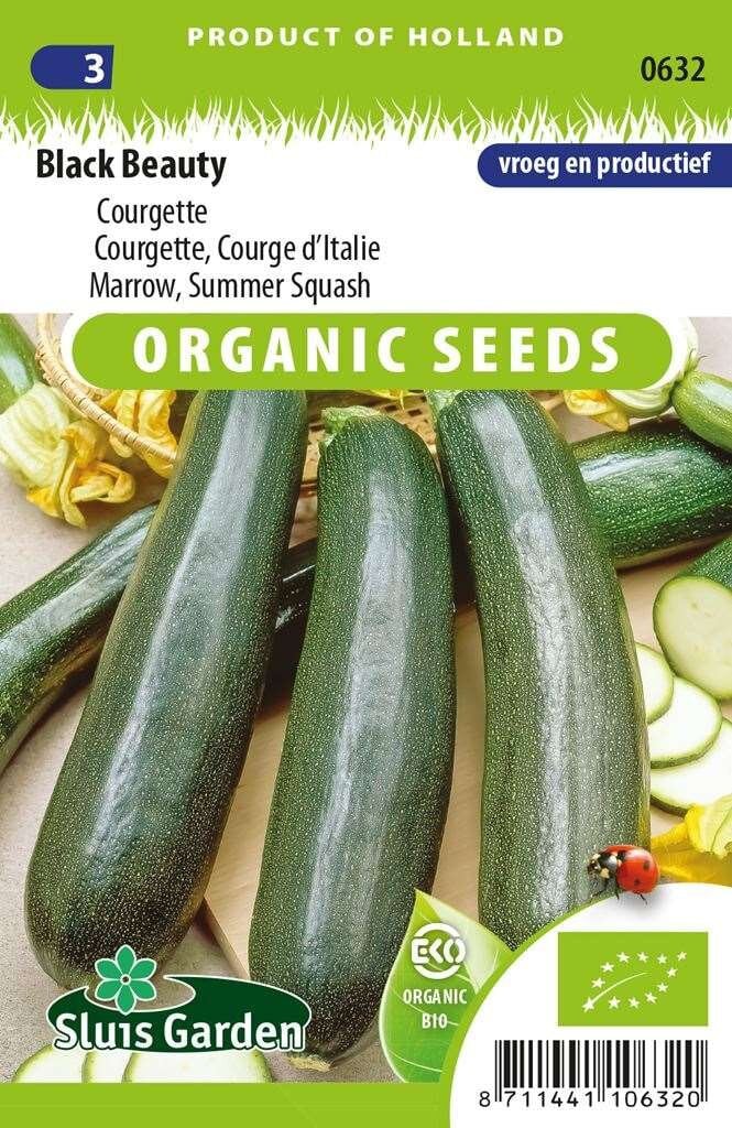 Sluis Garden Courgette zaden Black Beauty BIO