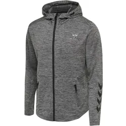 hummel hmlASTON Freizeit Kapuzenjacke Herren dark grey melange S