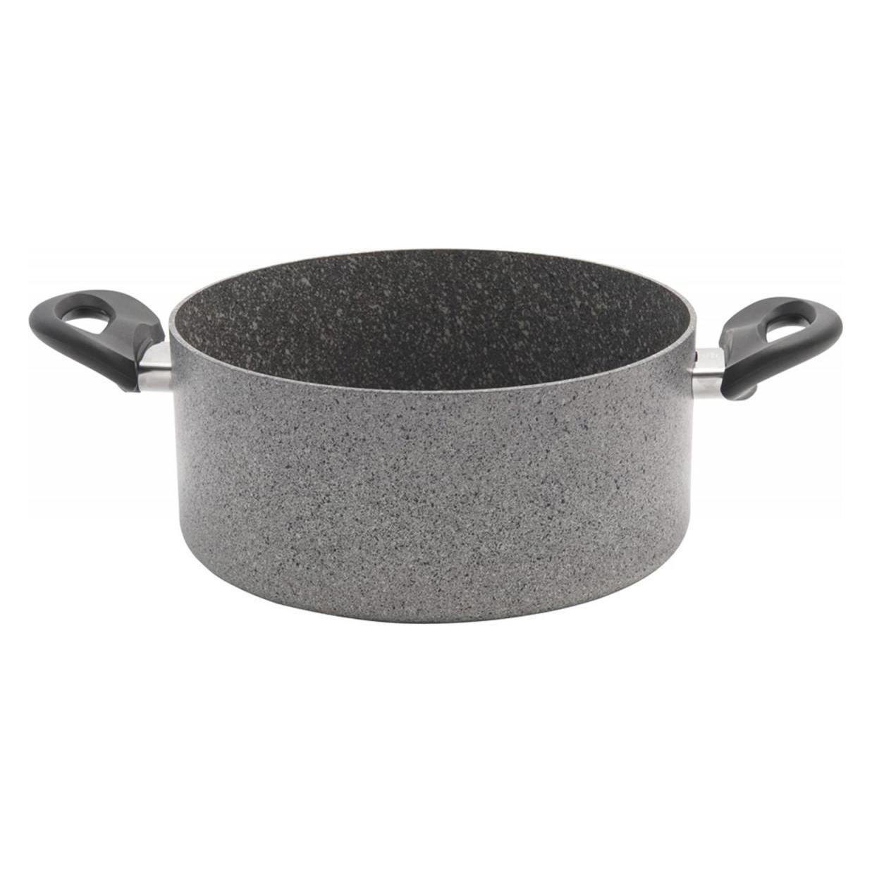 Ballarini Cortina Granitium Kochtopf mit zwei Griffen (Kochtopf, Aluminium, 24 x 38 cm) (9H76-0.24)