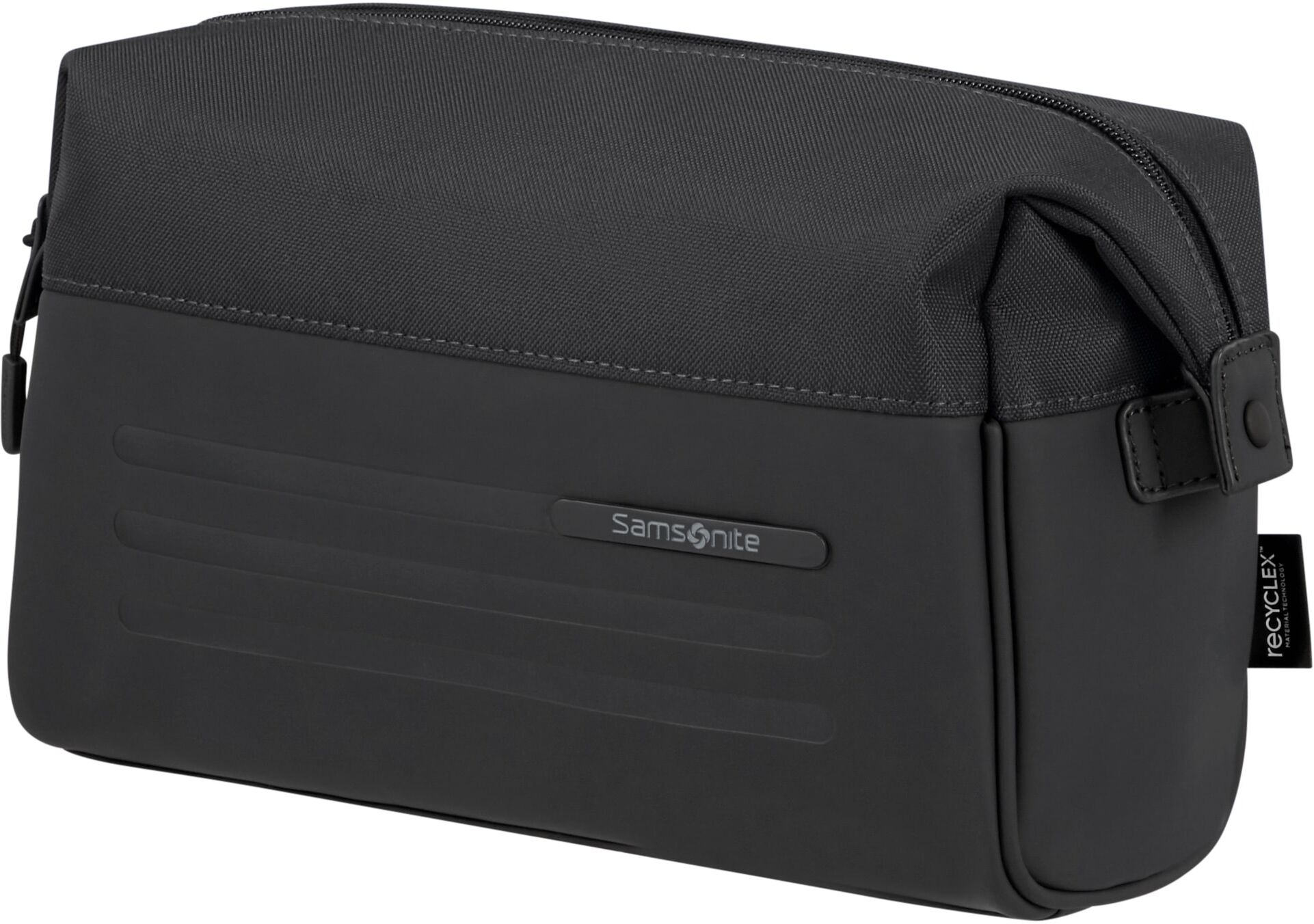 Kulturbeutel SAMSONITE "STACKD Toilet Kit, 15 cm", Damen, Gr. B/H/T: 26cm x 15cm x 11cm, schwarz, Polyester, Polyurethan, Taschen Kulturbeutel, Beauty-Bag Beautybox Schminketui Kosmetikbox schwarz B/H/T: 26cm x 15cm x 11cm