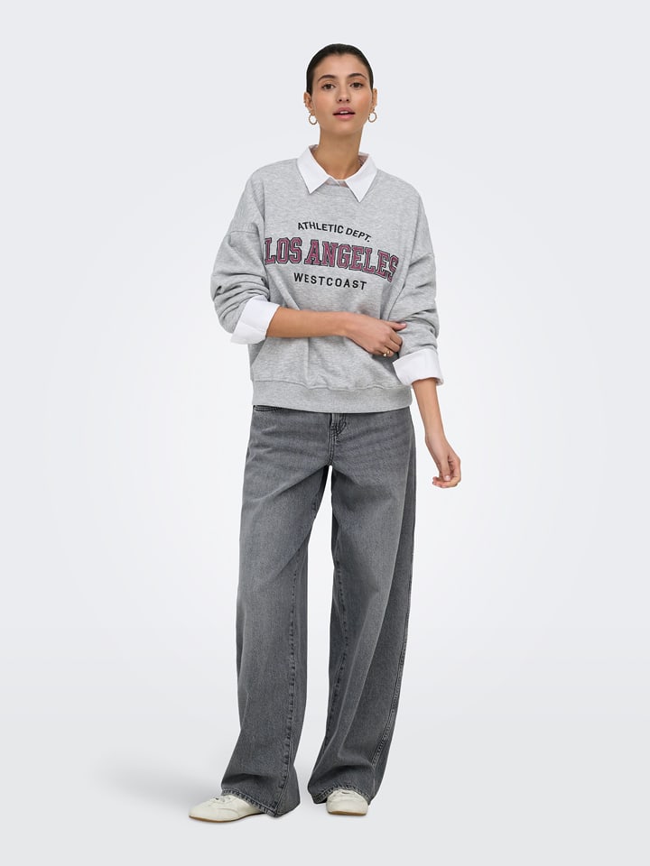 JDY Sweatshirt "Mesa" in Grau - S