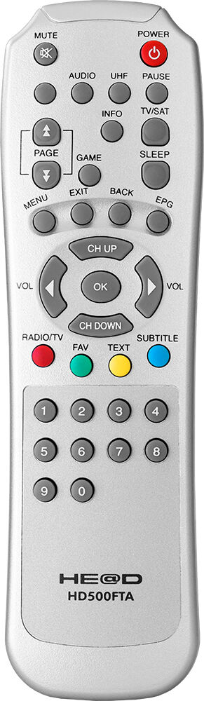 Comando p/ Receptor Satélite HD500FTA - HEAD