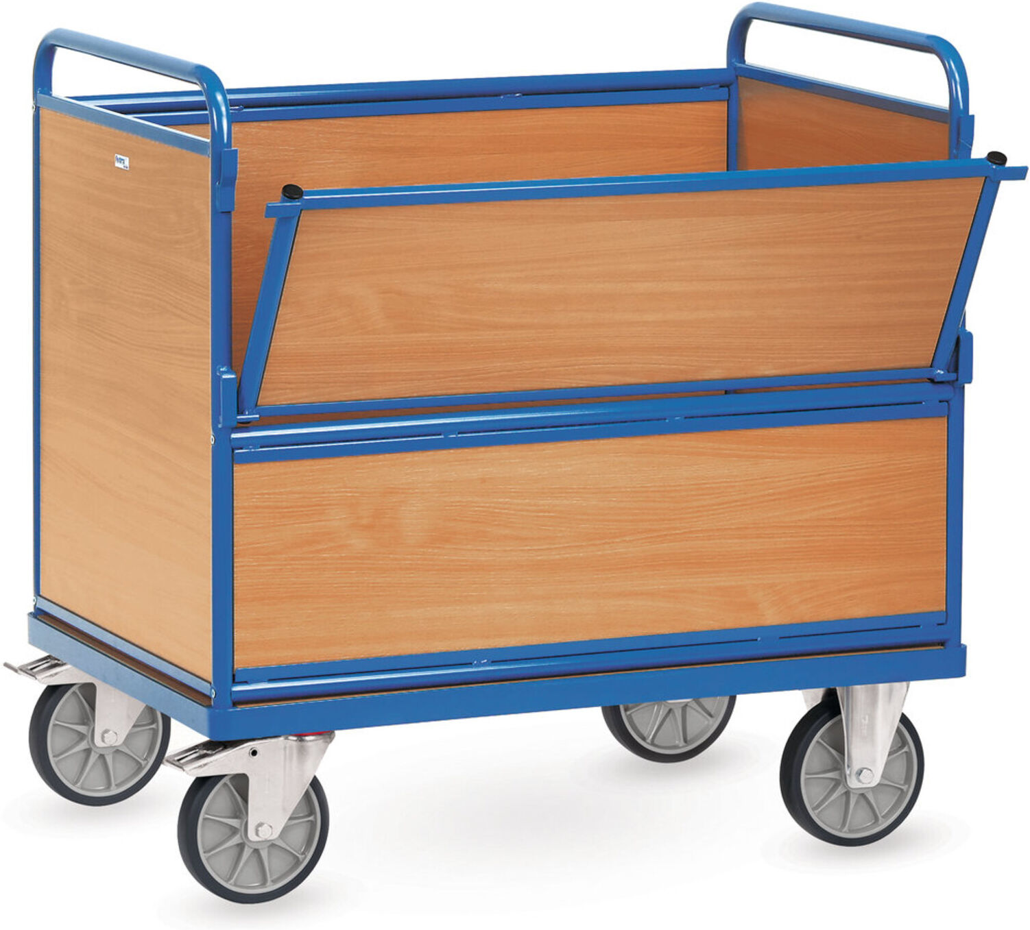 fetra Holzkastenwagen 2872 - Tragkraft 600kg TPE-Reifen)