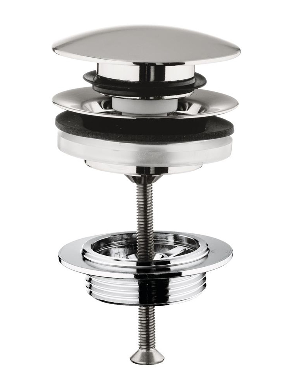 Grohe push-open waste set supersteel