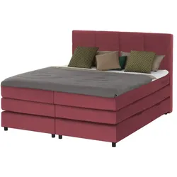 Boxspringbett   ¦ rot ¦ Maße (cm): B: 180 H: 152