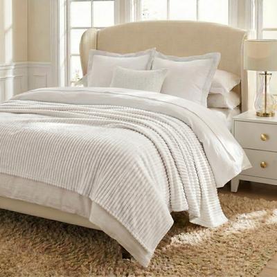Superior Kacey Ribbed Corduroy Style Ultra-Soft Fluffy Fleece Blanket