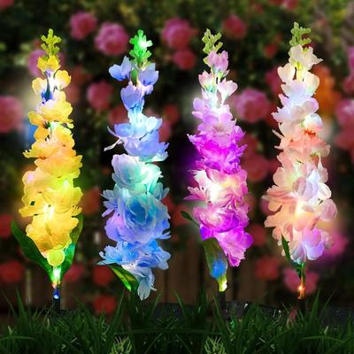 Inspired Living Solar Bloom Waterproof Solar Flower Lights For Garden & Patio white