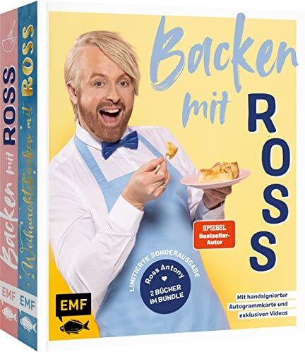 Ross Antony - Backen mit Ross Antony (Limitierte Sonderausgabe mit handsignierter Autogrammkarte und exklusiven Videos): Über 100 Lieblingsrezepte für extra viel Backspaß: 2 Bücher im Bundle - Preis vom 09.10.2026 07:28:09 h