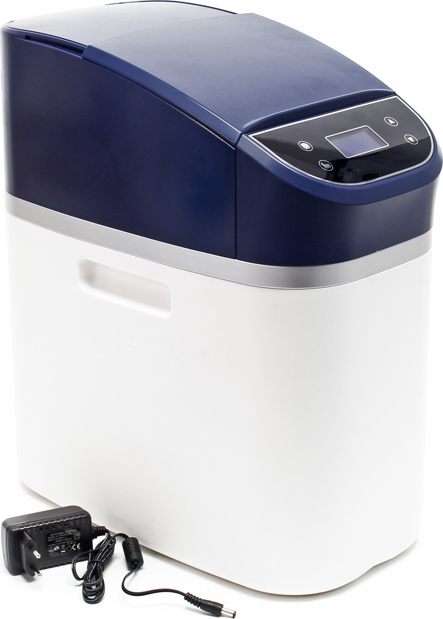 Wiltec SOFT-R1 Wasserenthärtungsanlage, Wasserentkalkung mit 500 l/h, Entkalkungsanlage mit Ionentauscher, Wasserenthärter mit 10 l Soletank