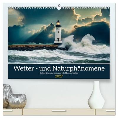 Wetter- und Naturphänomene (hochwertiger Premium Wandkalender 2027 DIN A2 quer), Kunstdruck in Hochglanz