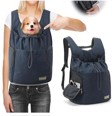 Inspire Essentials Pet Travel Carrier Backpack navy Blue