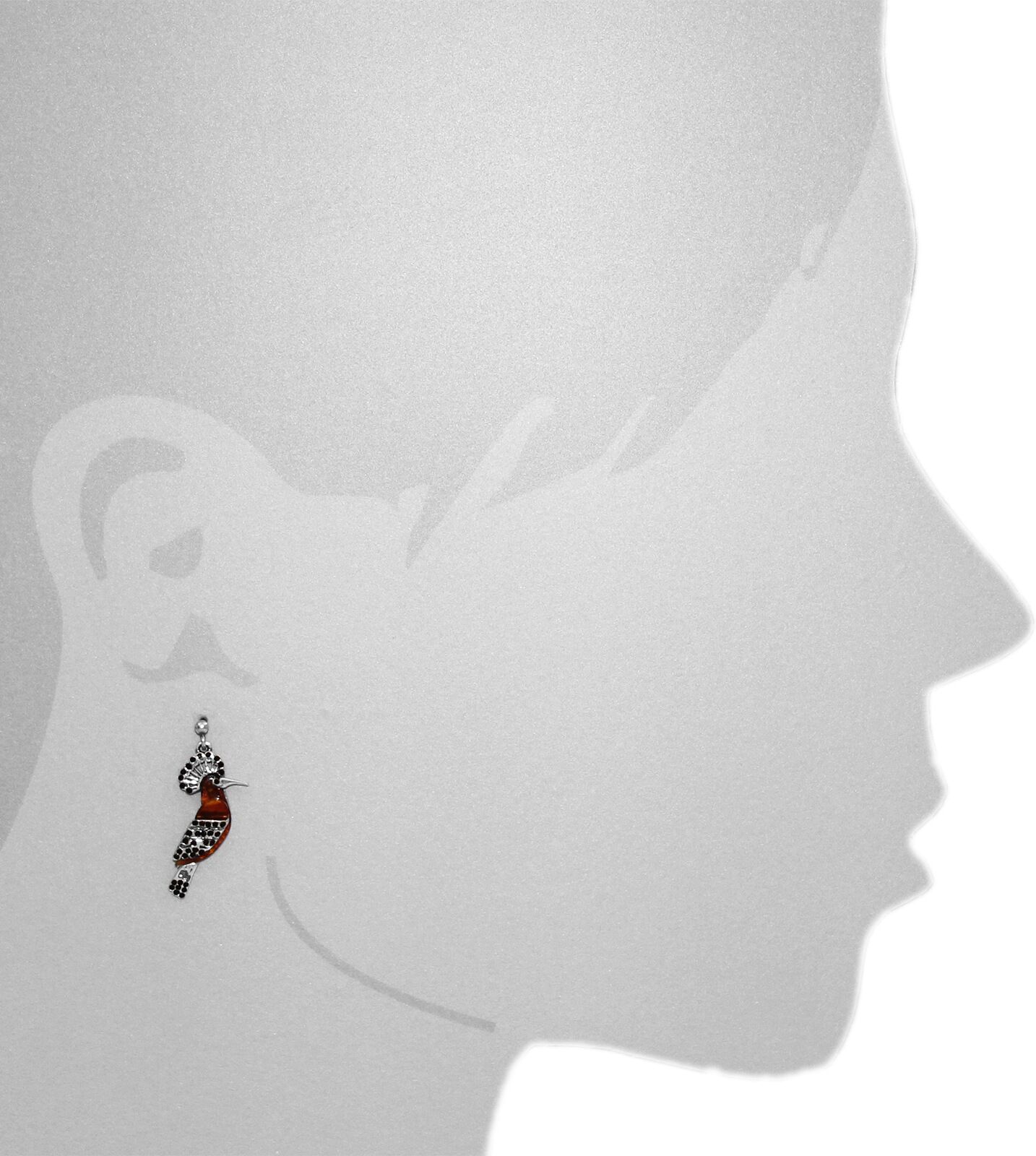 Paar Ohrhänger OSTSEE-SCHMUCK "Ostsee-Schmuck Ohrhänger Vogel Ohrhänger Vogel", weiß (weiß, neutral), Ohrringe, Damen, 30x10mm, Silber 925 (Sterlingsilber), Paar Ohrhänger