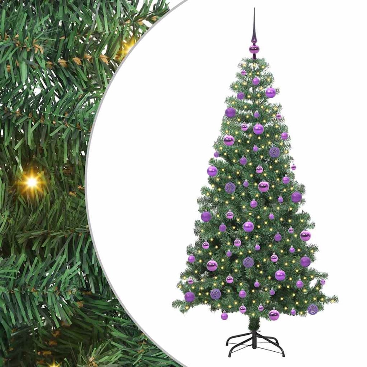 vidaXL Kerstboom Groen - 240 cm - PVC
